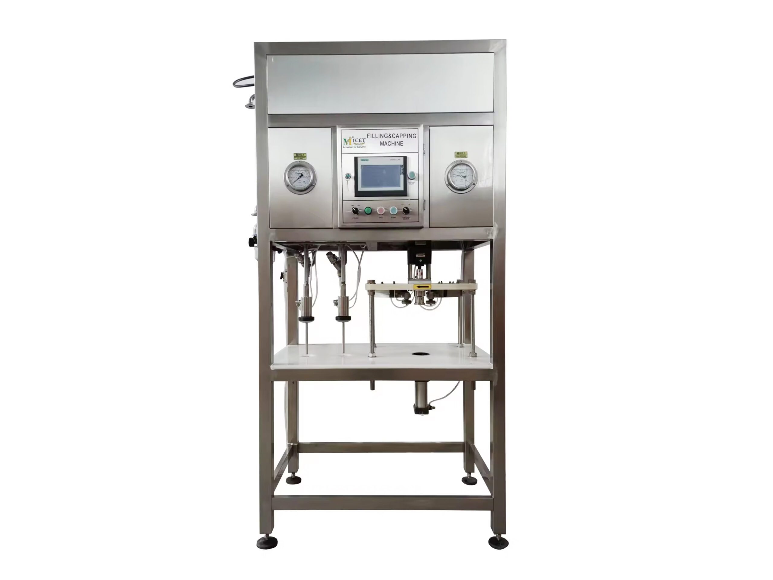 Used 2-head filling and capping machine