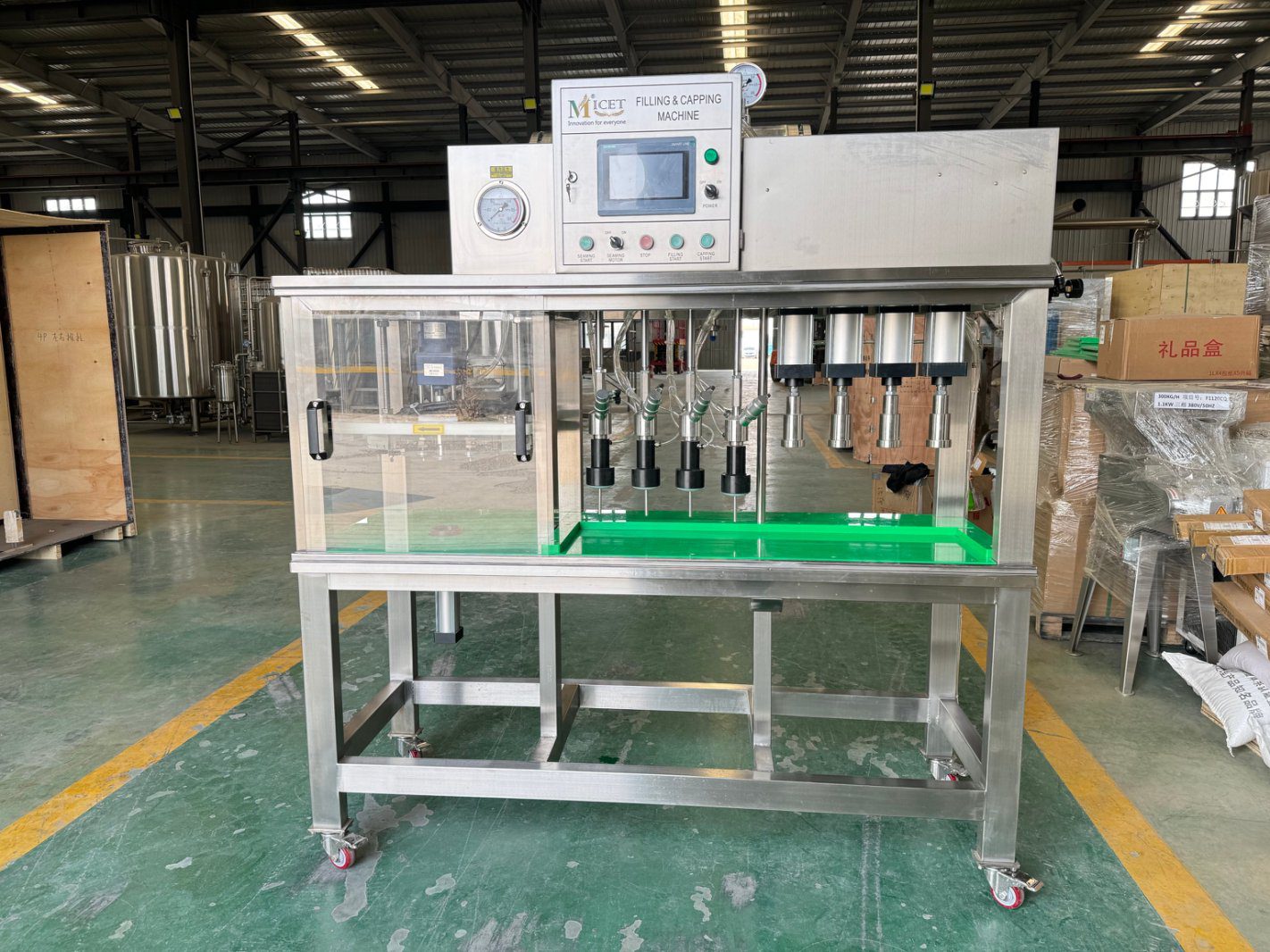 Cans and bottles 2 in 1 filling machine 1