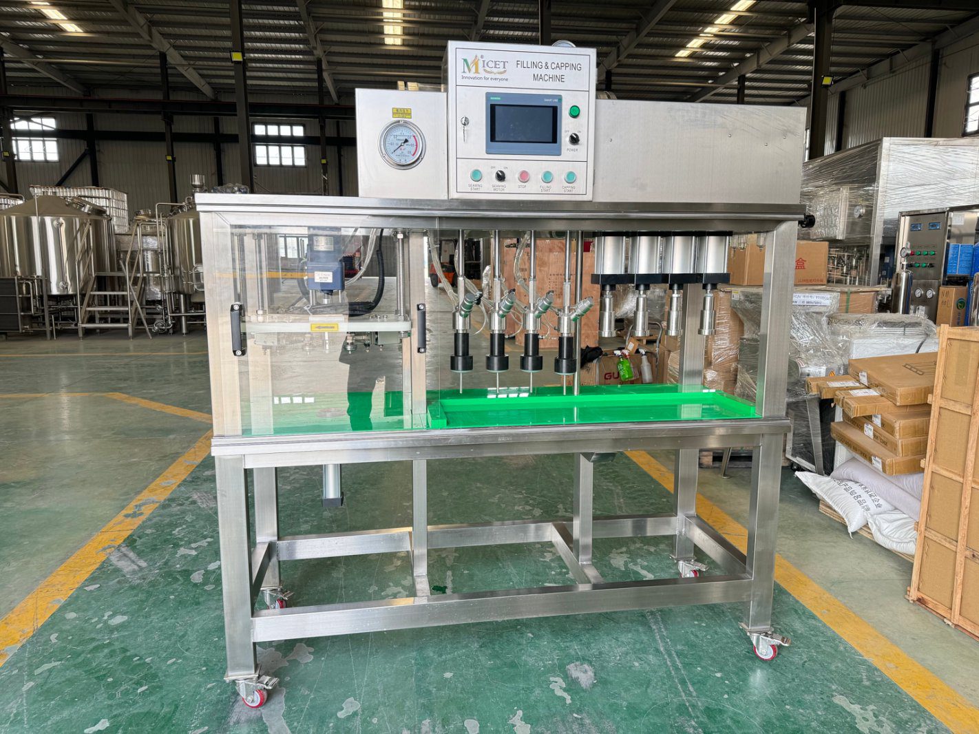 Cans and bottles 2 in 1 filling machine