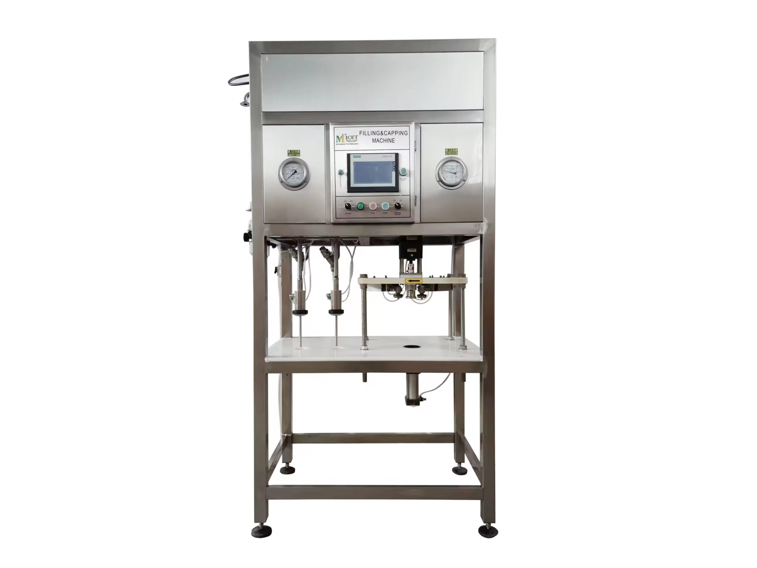 Used 2-head filling and capping machine